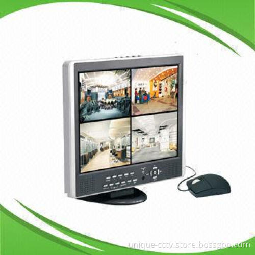 CCTV LCD Monitor, 15-inch, 8CH